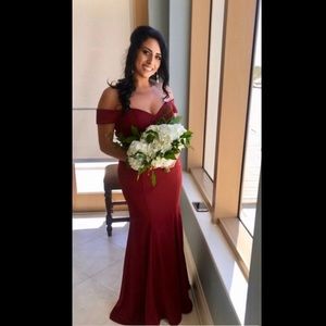 Burgandy formal dress